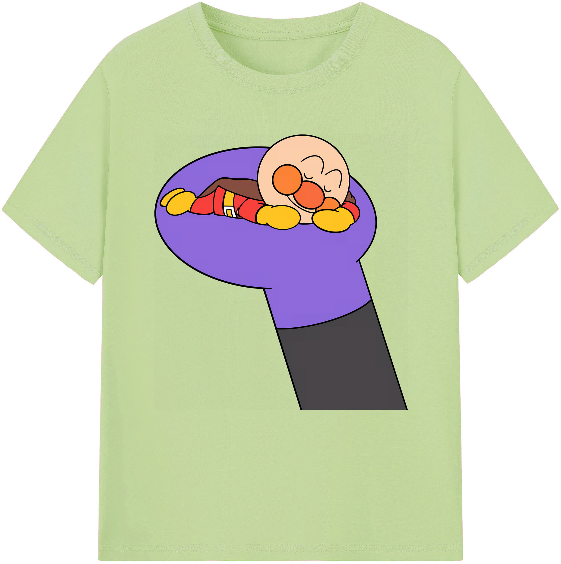 （画像用） アンパンマン Anpanman 綿100％半袖Tシャツ（フロントプリント）